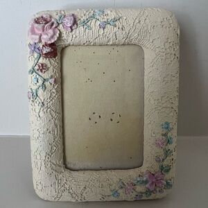 Small Floral Vintage/Antique Picture Frame